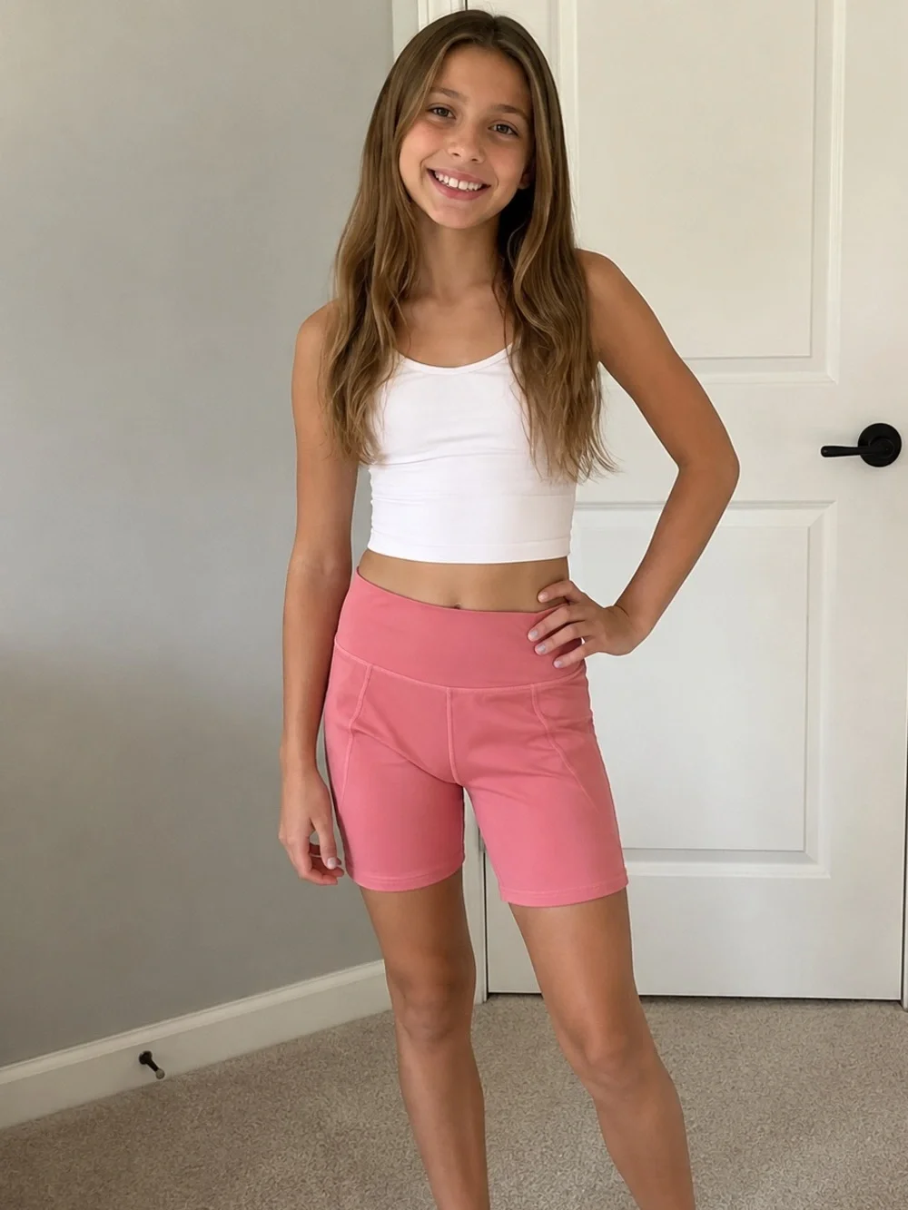 Old Navy Active High Rise Bike Short Pink